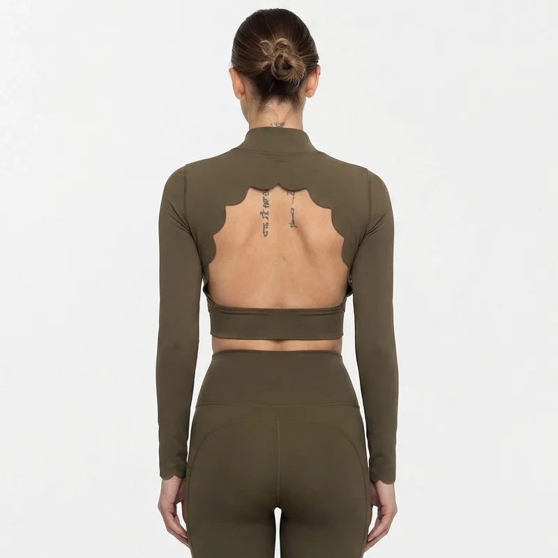 Compression Long Pant - FUBEIKE Shell Dantel Uzun Kollu Sırtı