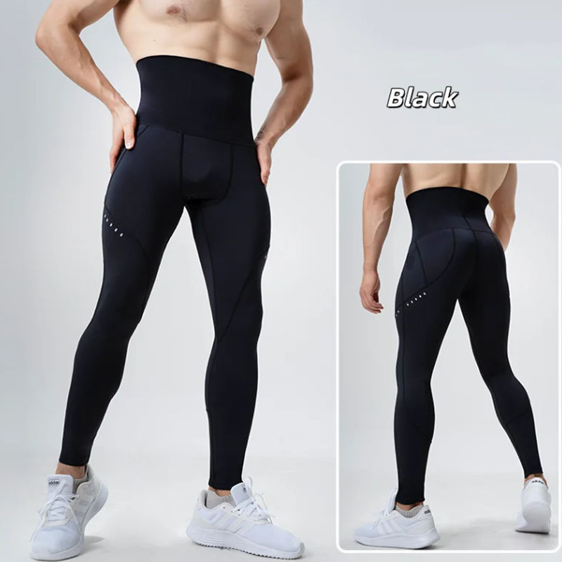 Compression Long Pant - Erkekler için Yüksek Bel, Vücut Şekillendirici,